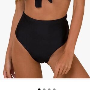 Black High-Waisted Bikini Bottom